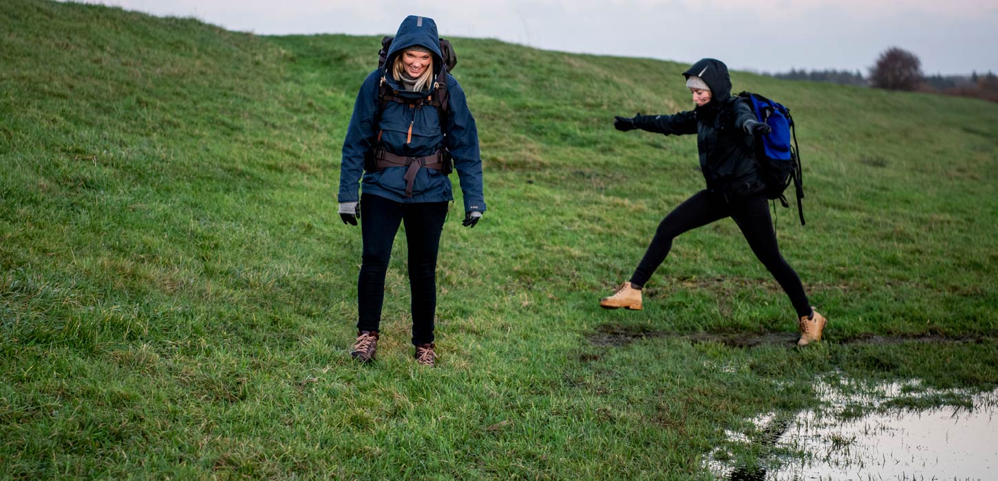 Vandring på Marskstien med rygsæk