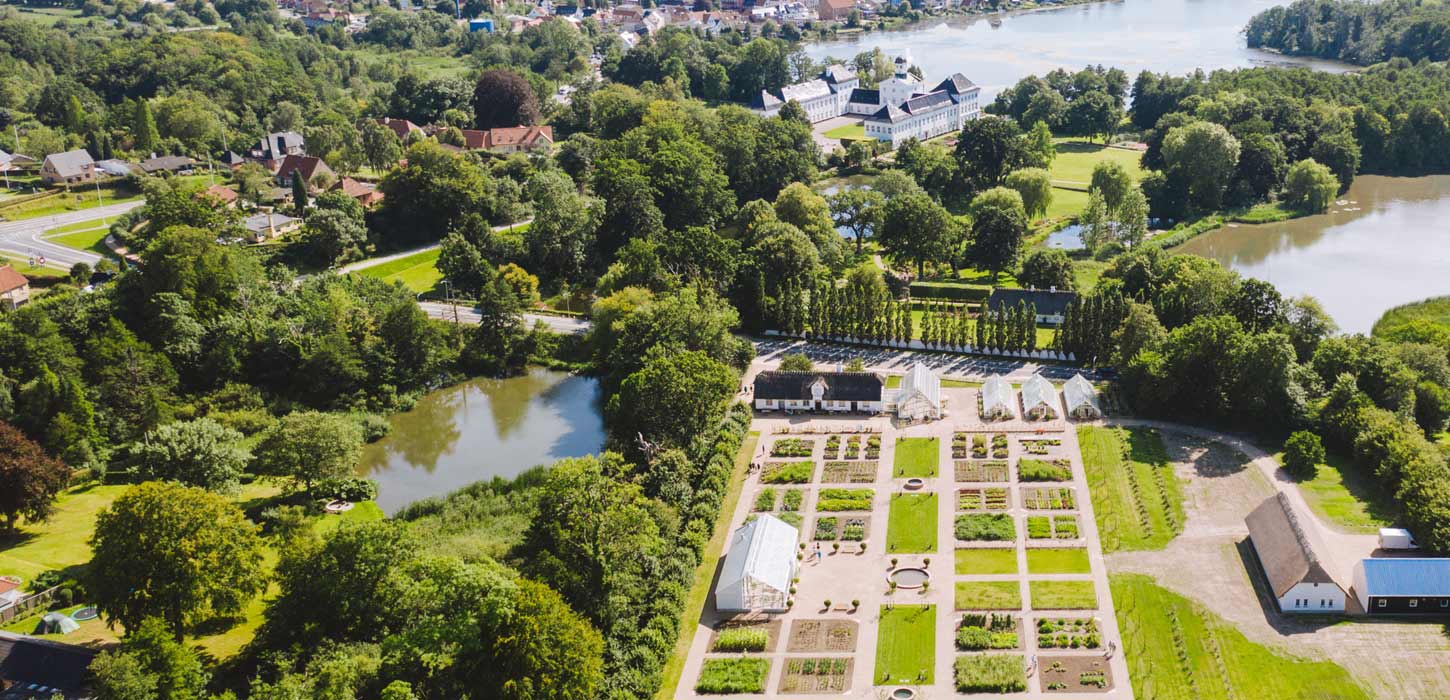 De koninklijke moestuin - luchtfoto