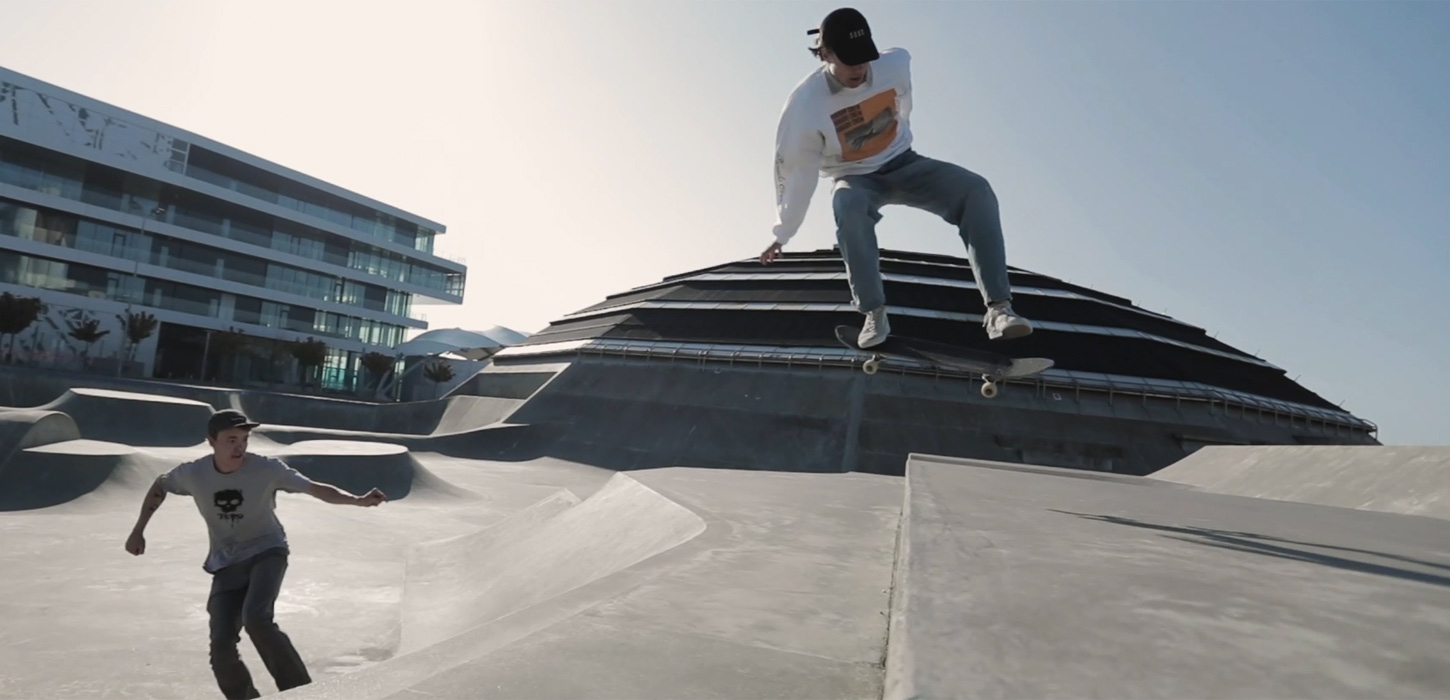 Skateboardere ved Streetdome i Haderslev