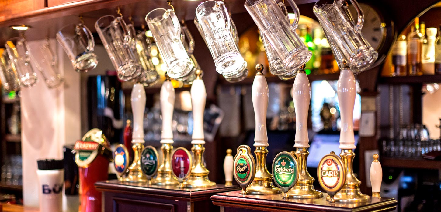 Die Bar in Fox and Hounds, Aabenraa