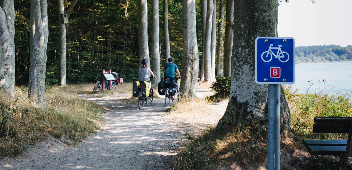 Fietsen op de Oostzee-fietsroute bij Sønderskov