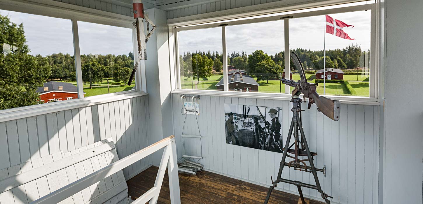 Vagttårnet i Frøslevlejren i dag