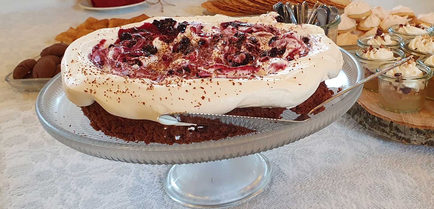 Brottorte vom Sønderjysk Kaffebord (südjütländische Kaffeetafel) bei Klægager