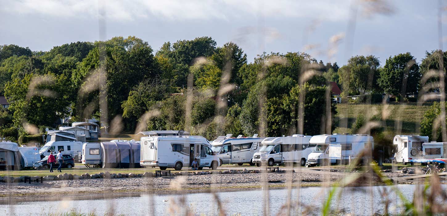 Autocampere på Lærkelunden Camping