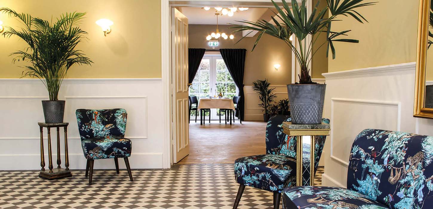 Indendørs på Hostrups Hotel i Tønder