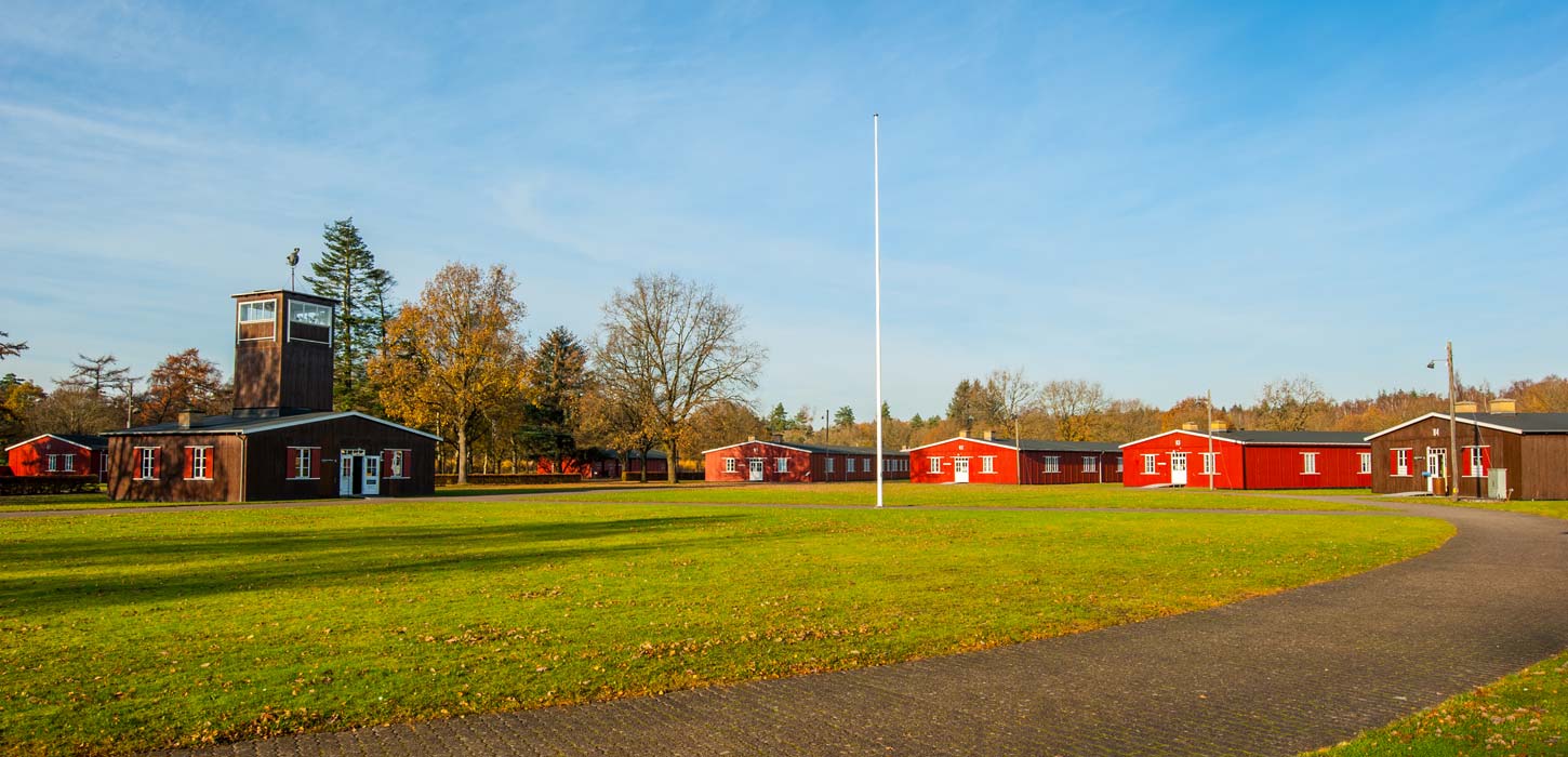 Oversigtsbillede i Frøslevlejren i Sønderjylland