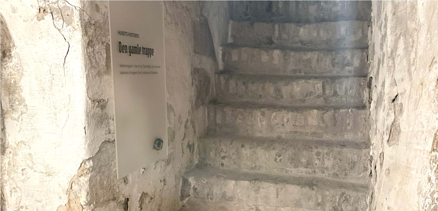 Gammel trappe i Von Oberbergs Hus i Haderslev