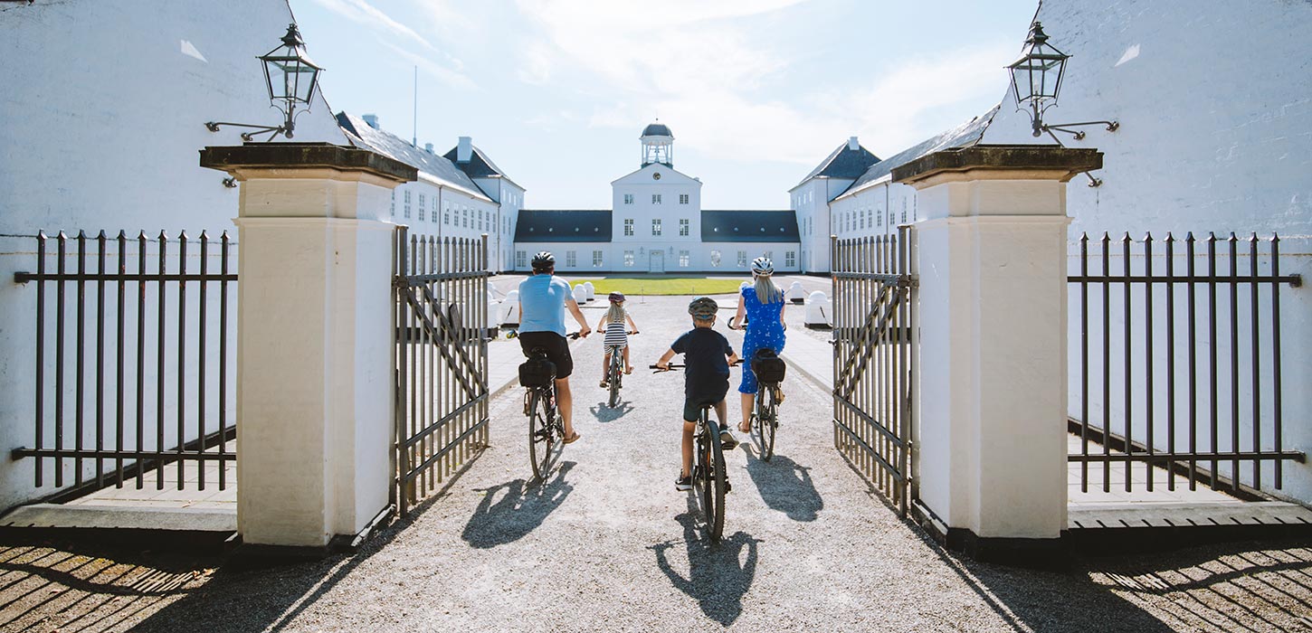 Cykeludflugt for familien til Graasten Slot