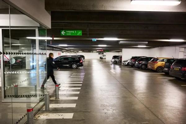 Parkeringskælder i Borgen Shopping - Sønderborg