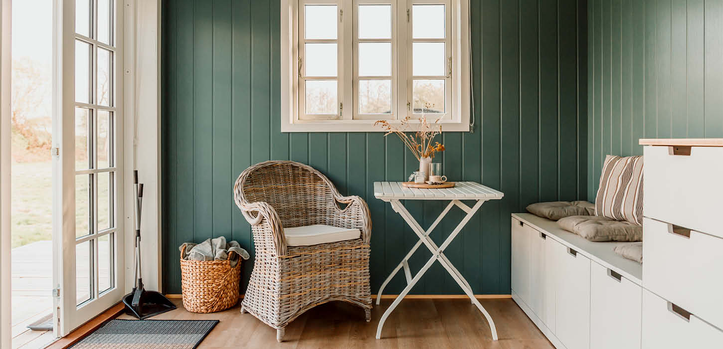 Indendørs glamping-hytte ved Als Kloster