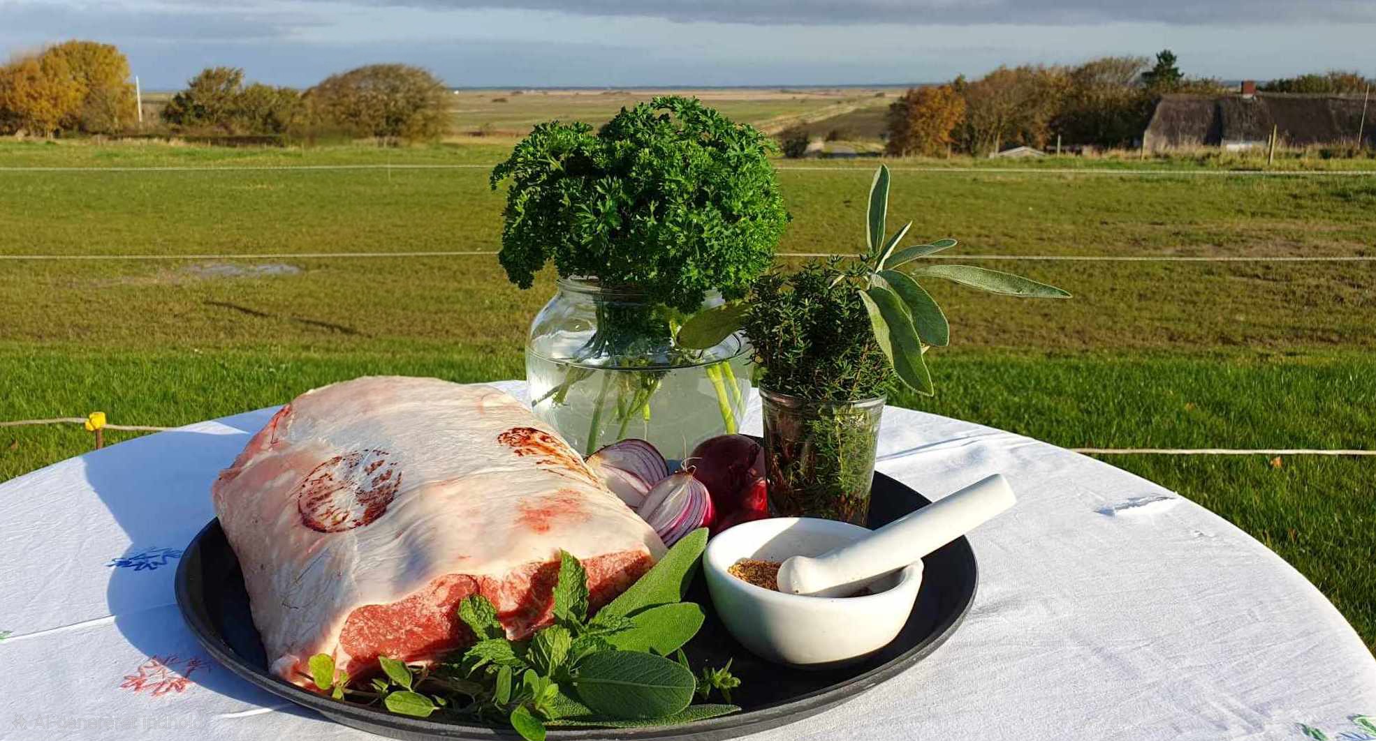 Steg med grøntsager